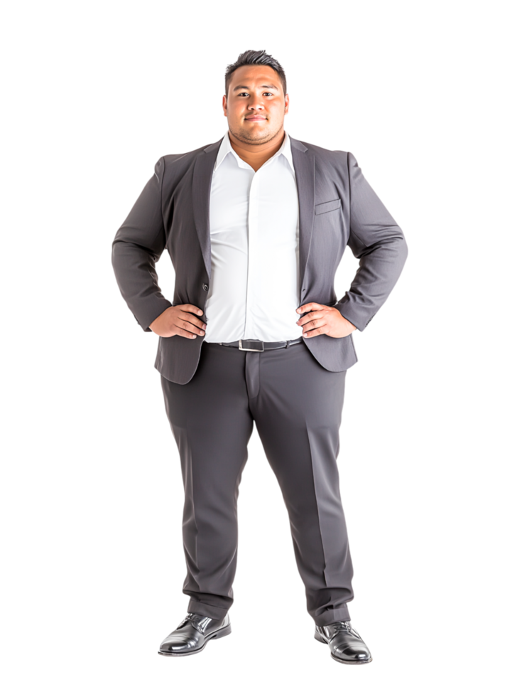 Professional Businessman in Suit with Confident Stance png