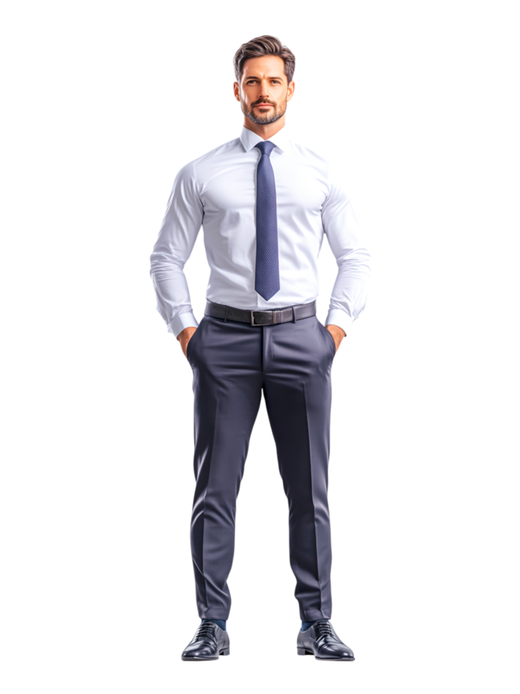 Stylish Businessman in Formal Attire png