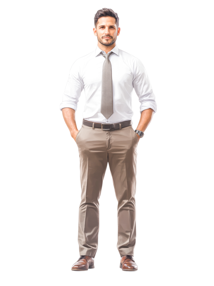Professional Man in Formal Attire with Confidence png