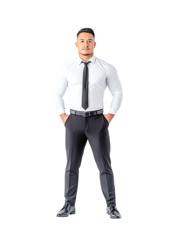 Confident Man in Formal Attire Posing for Portrait png