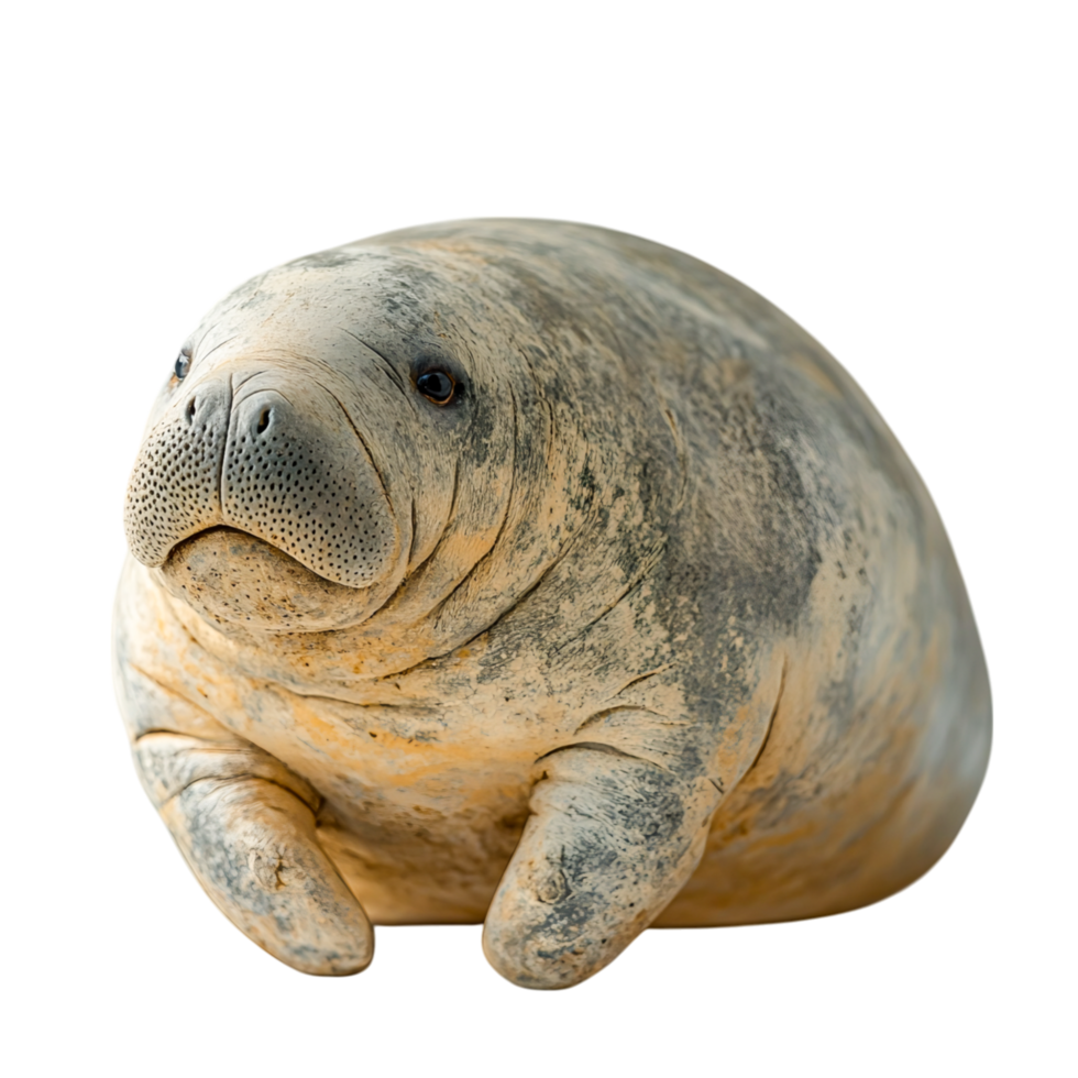 Playful Manatee in Natural Habitat png