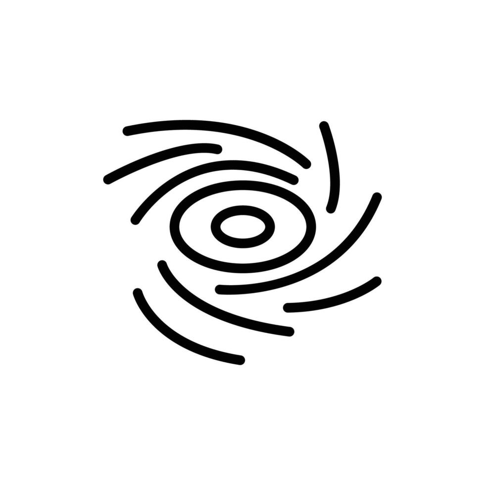 black hole icon line style vector