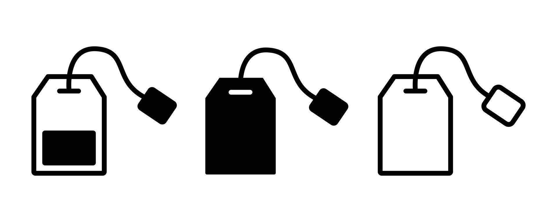 Tea bag icons set. Teabag icon. tea bag icon with white background vector