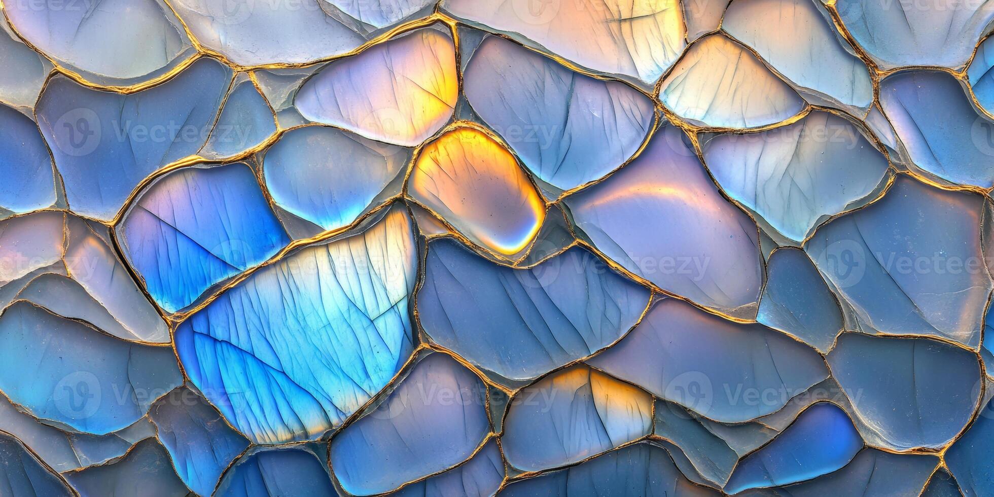 A mesmerizing abstract background of blue labradorite with radiant hues and complex patterns photo