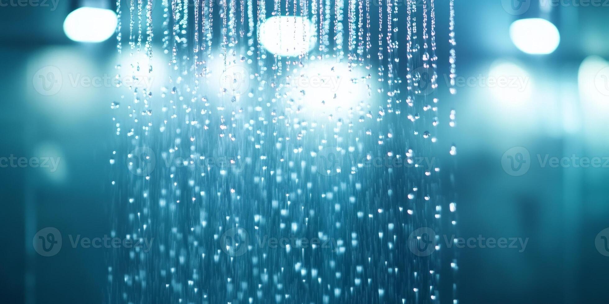 Elegant dual showerhead system with rainfall and handheld options in a sleek, glass-walled shower area photo