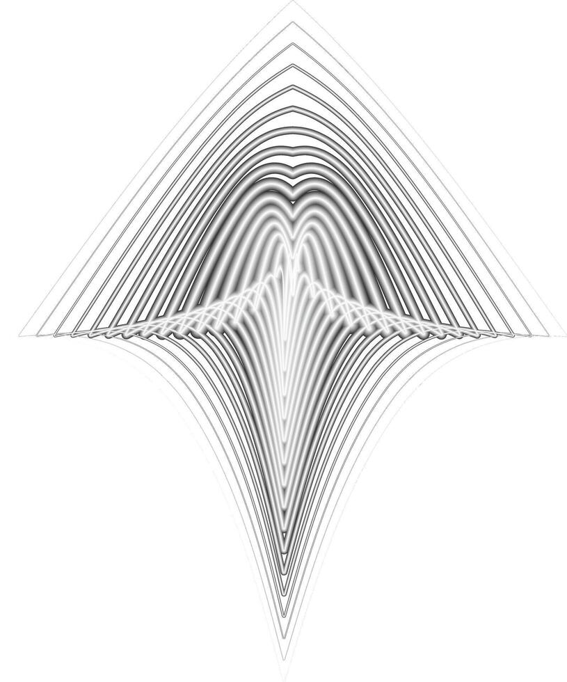direction pointed arrow, grayscale abstract vector