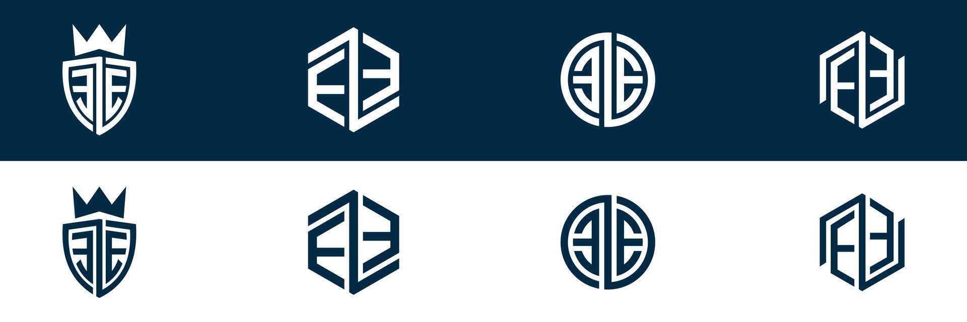 Typography EE letter logo design vector