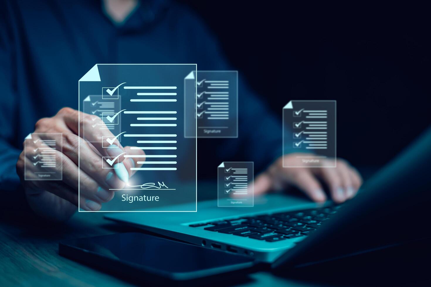 checklist and clipboard task documentation management, business people working laptop checklist questionnaire assessment form, online survey online exam Choosing the right answer in the exam photo