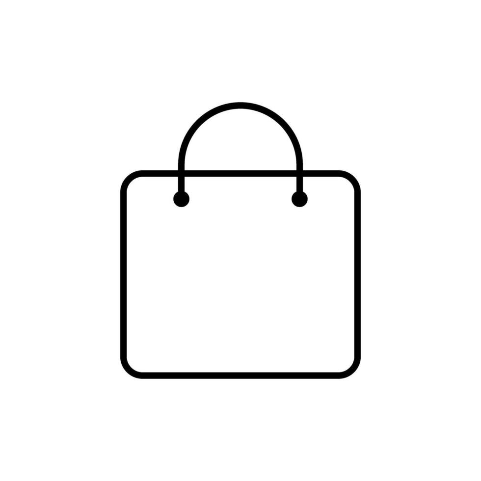 Shopping bag icon. Shopping bag icon. Shopping Bag icon design for web icon, logo, sign, symbol, app UI vector