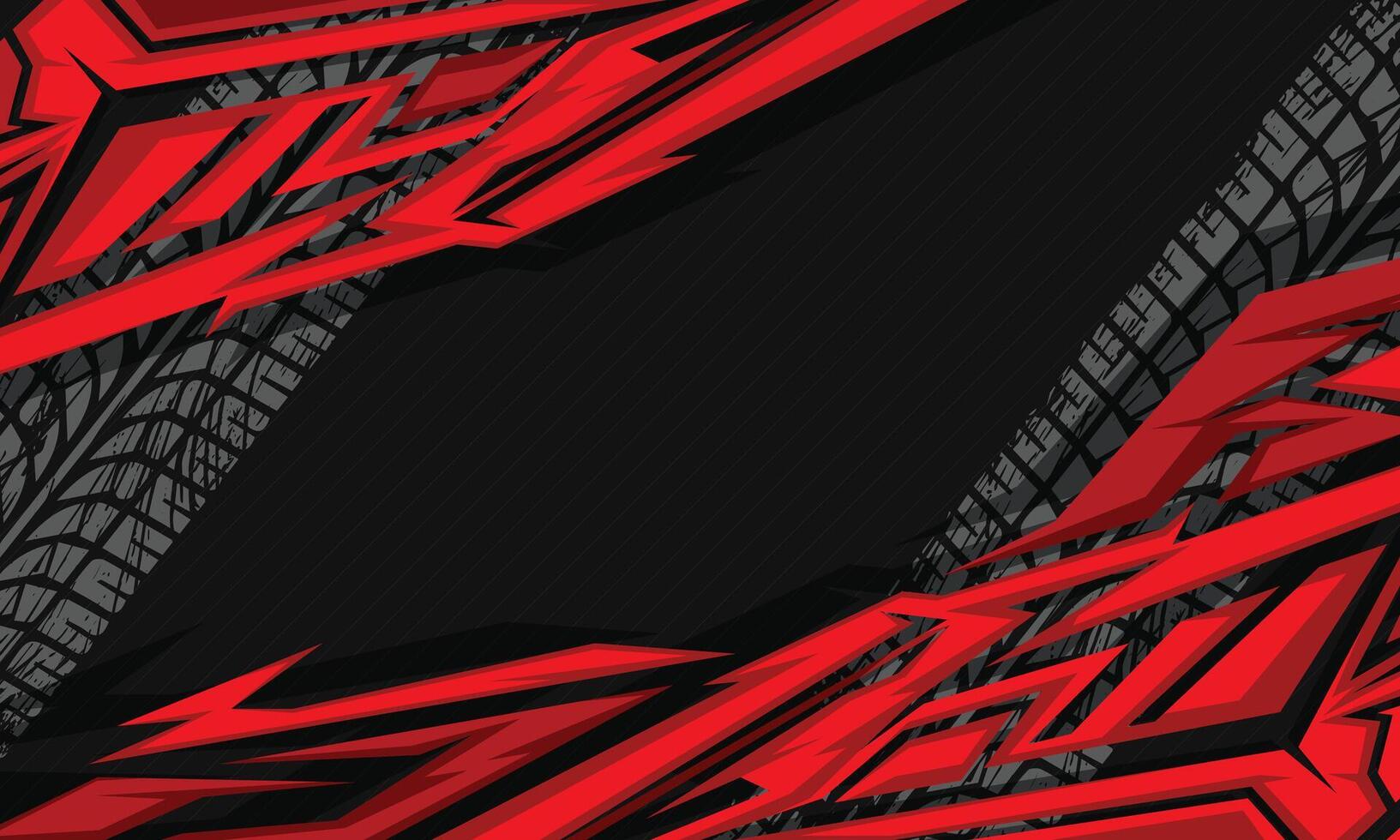 Abstract red geometric stripes racing background for car wrap sticker vector