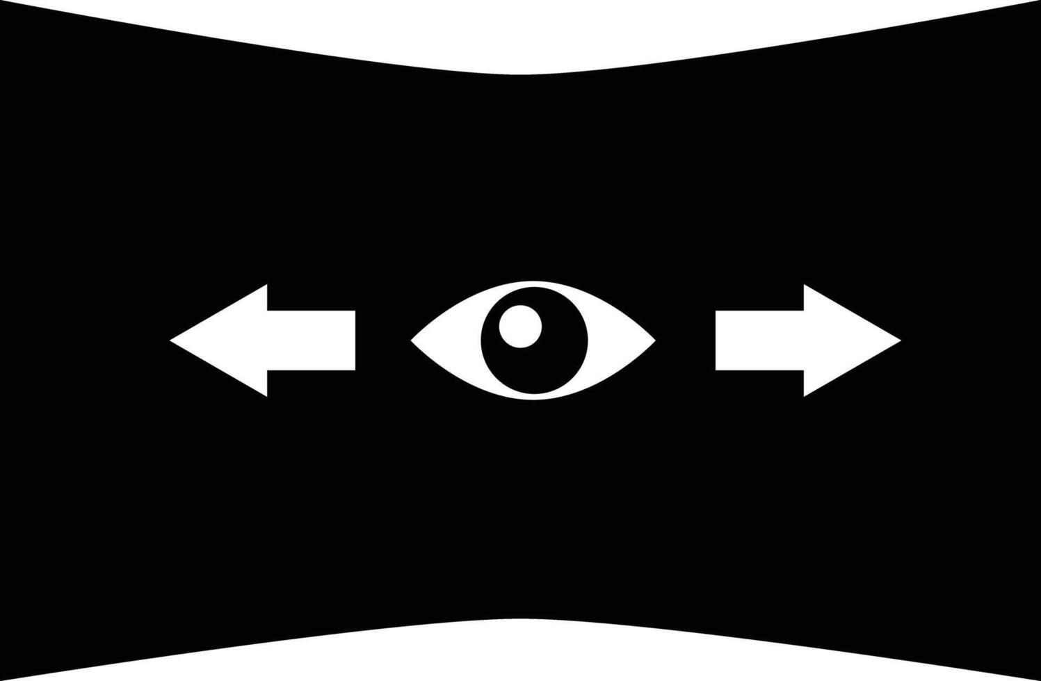 panorama view mode icon. panorama sign. horizontal panorama view symbol. flat style. vector