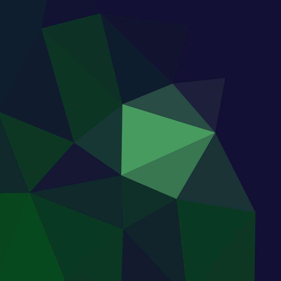Abstract green and blue polygon background. vector