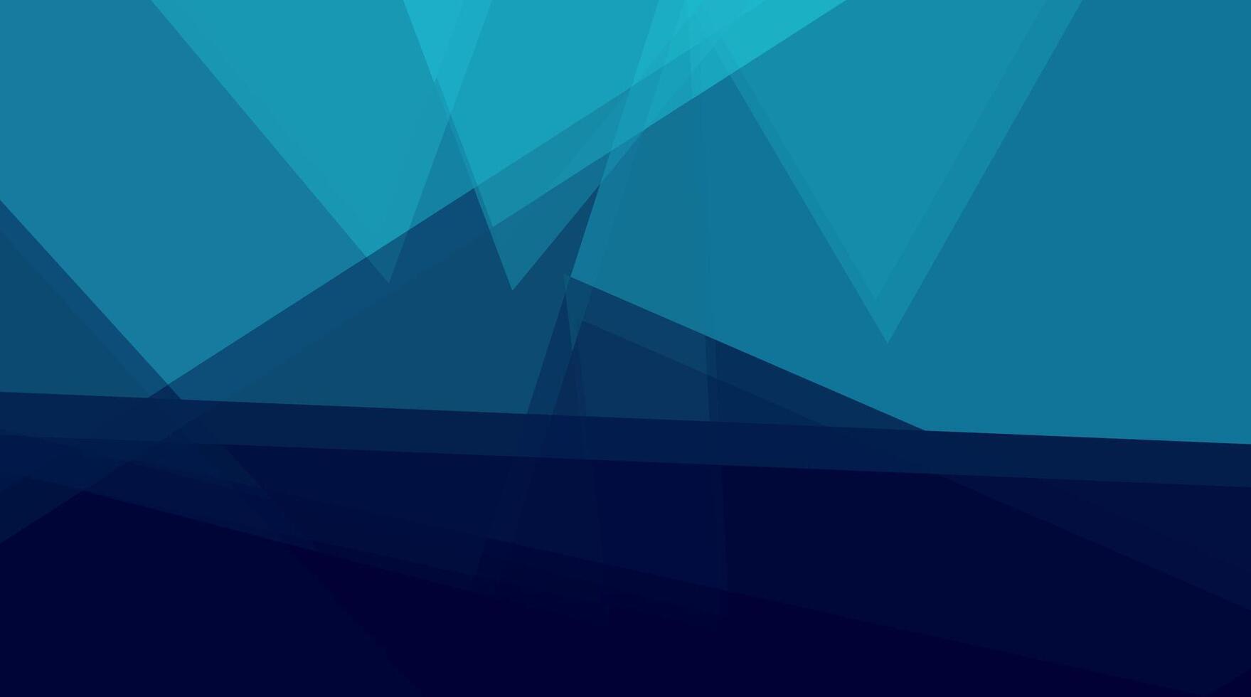 Abstract background with overlapping blue and dark blue triangles. vector