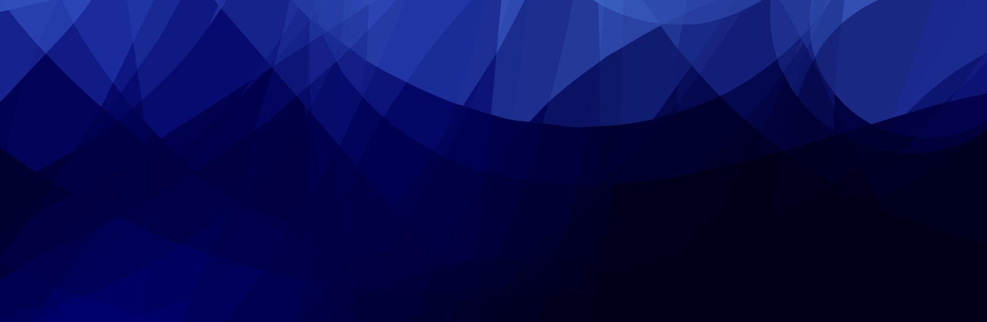 Abstract blue and black background with geometric shapes. vector