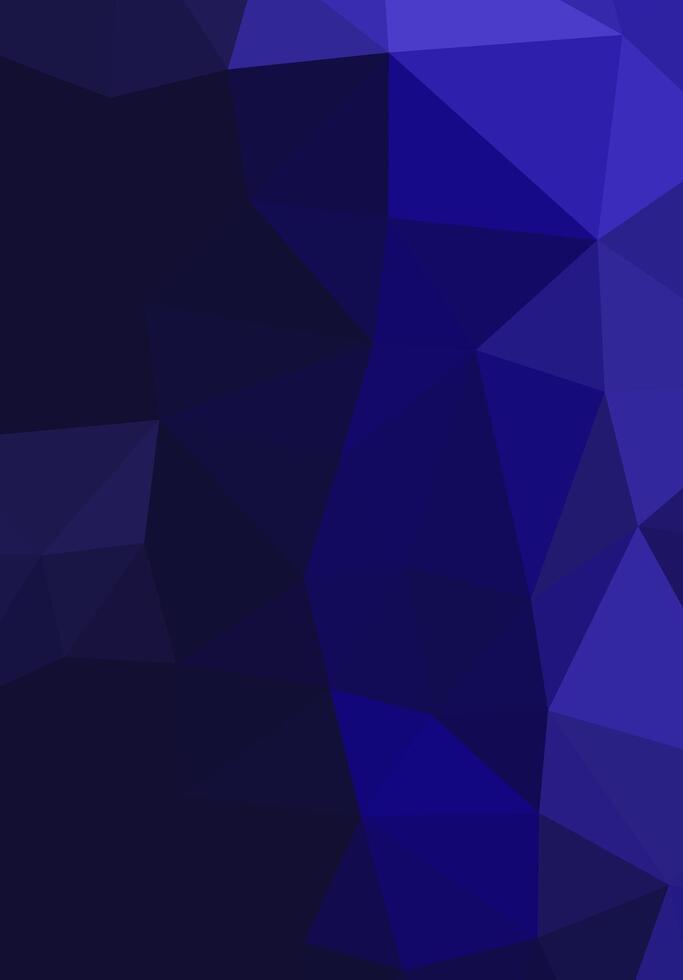 Abstract geometric background with dark blue and indigo triangles. vector
