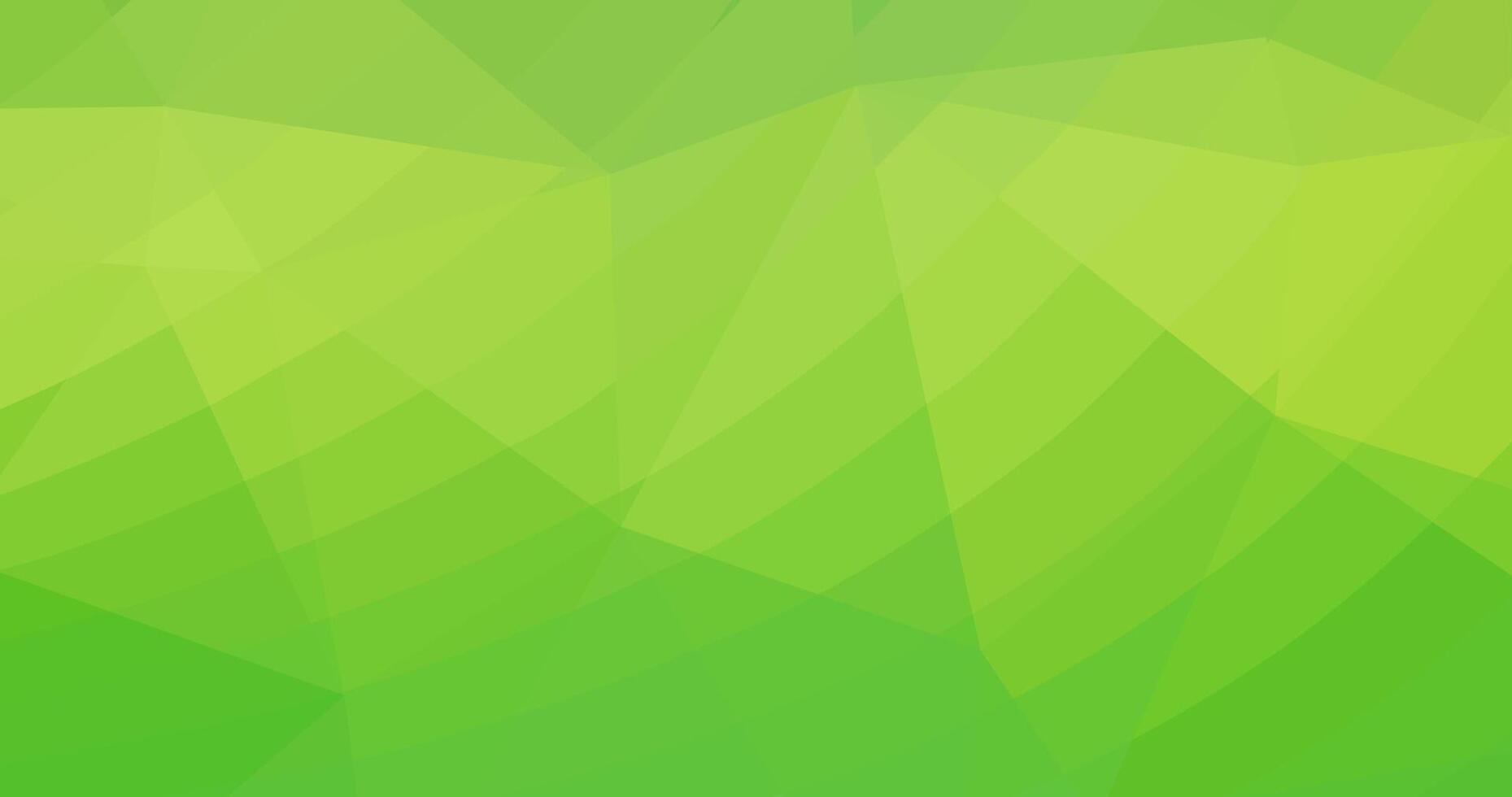 Abstract green geometric background with triangles and gradients. vector