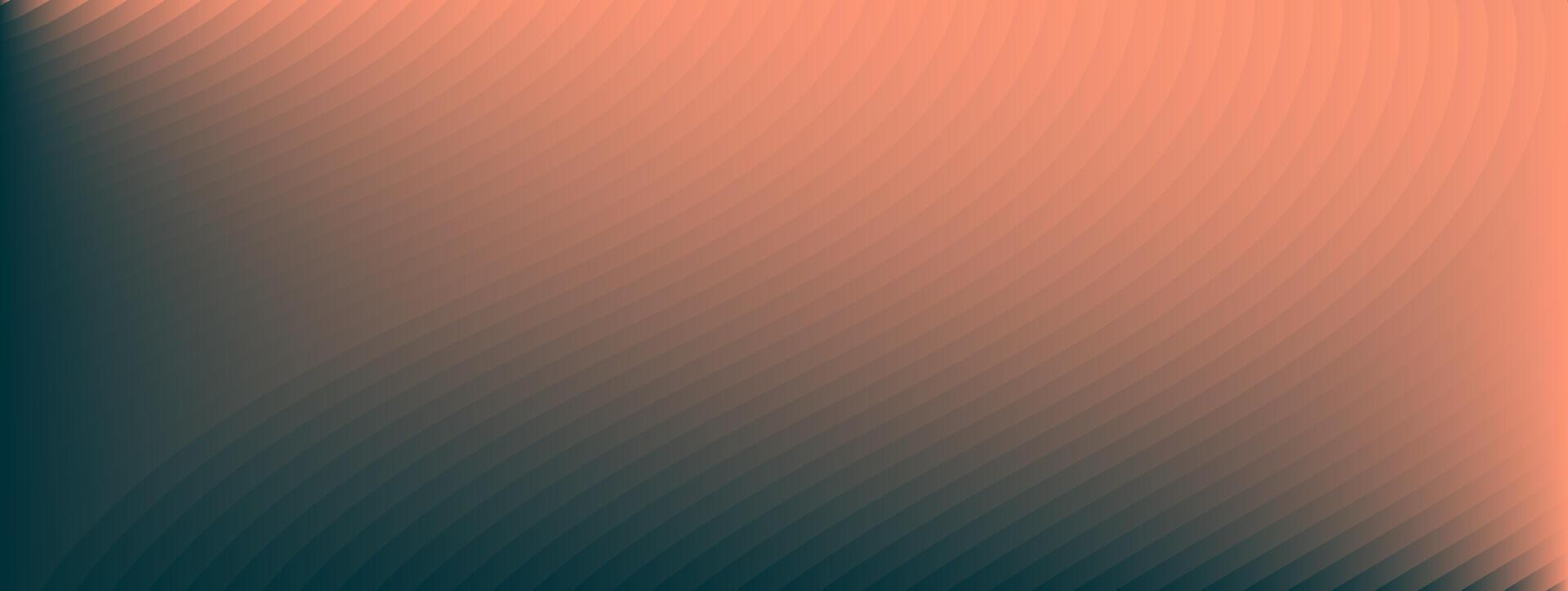 Abstract background with diagonal lines, gradient from light to dark, peach to teal. vector