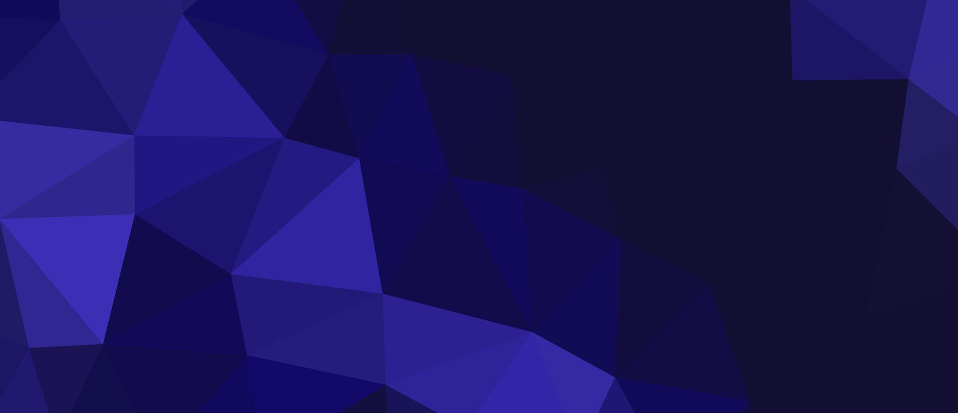 Abstract polygonal background with shades of blue. vector