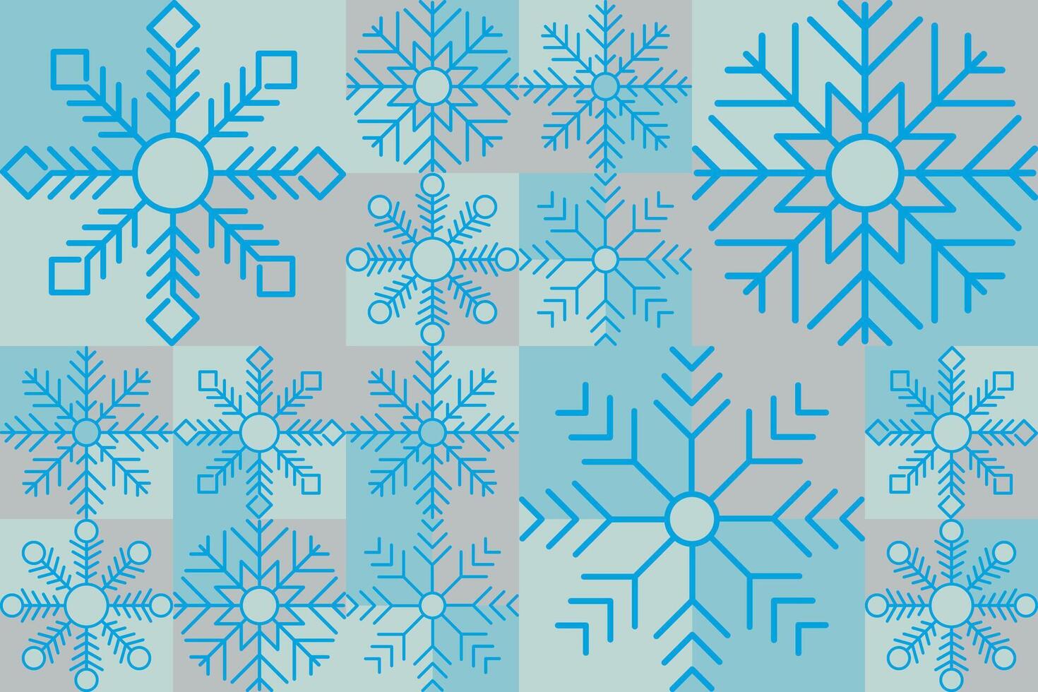 Winter abstract background, snowflake pattern background, seamless abstract winter background. vector