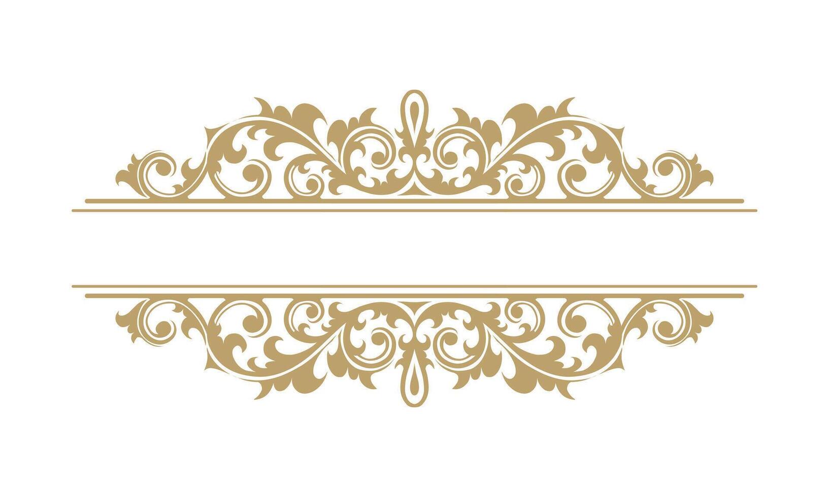 Decorative vintage frames, borders. Retro ornamental frame vector