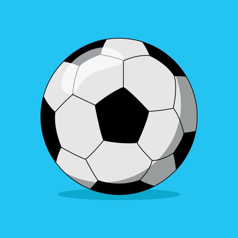 Illustration of a 3d style soccer ball vector