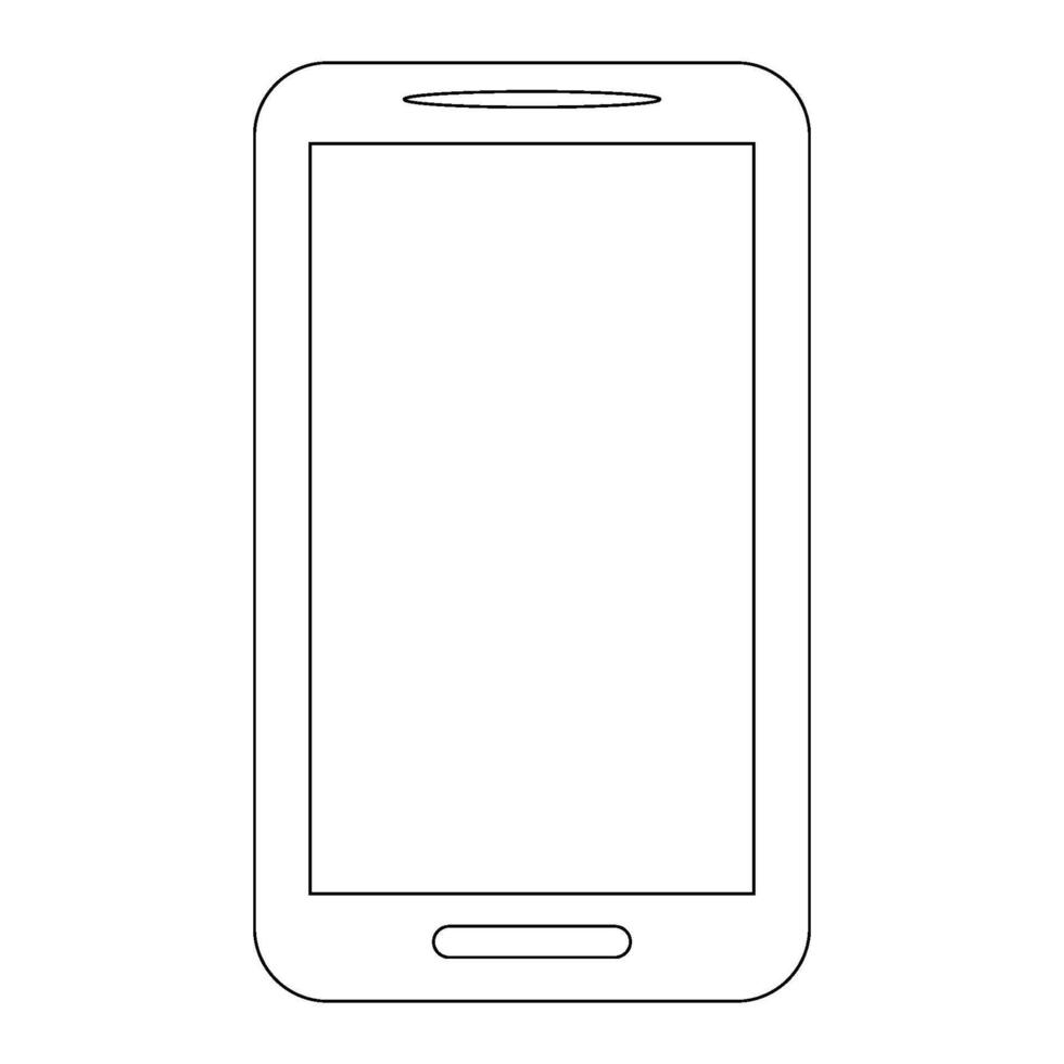 mobile phone icon vector