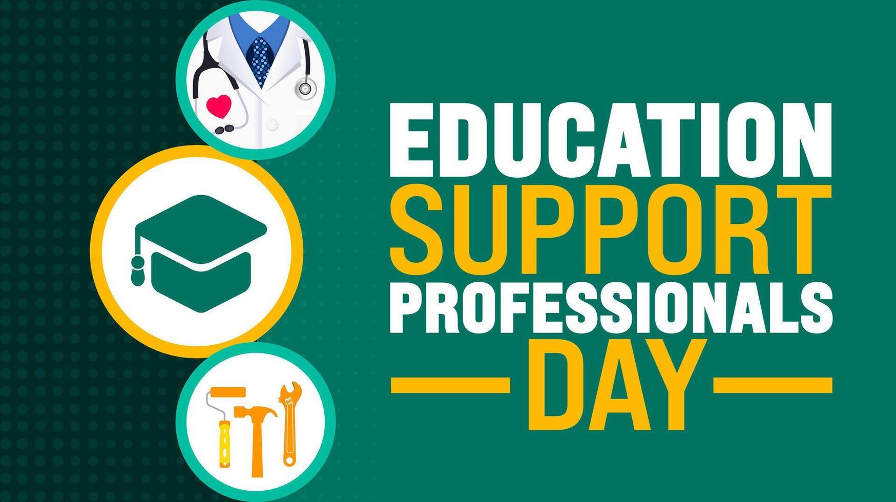 National Education Support Professionals Day background vector