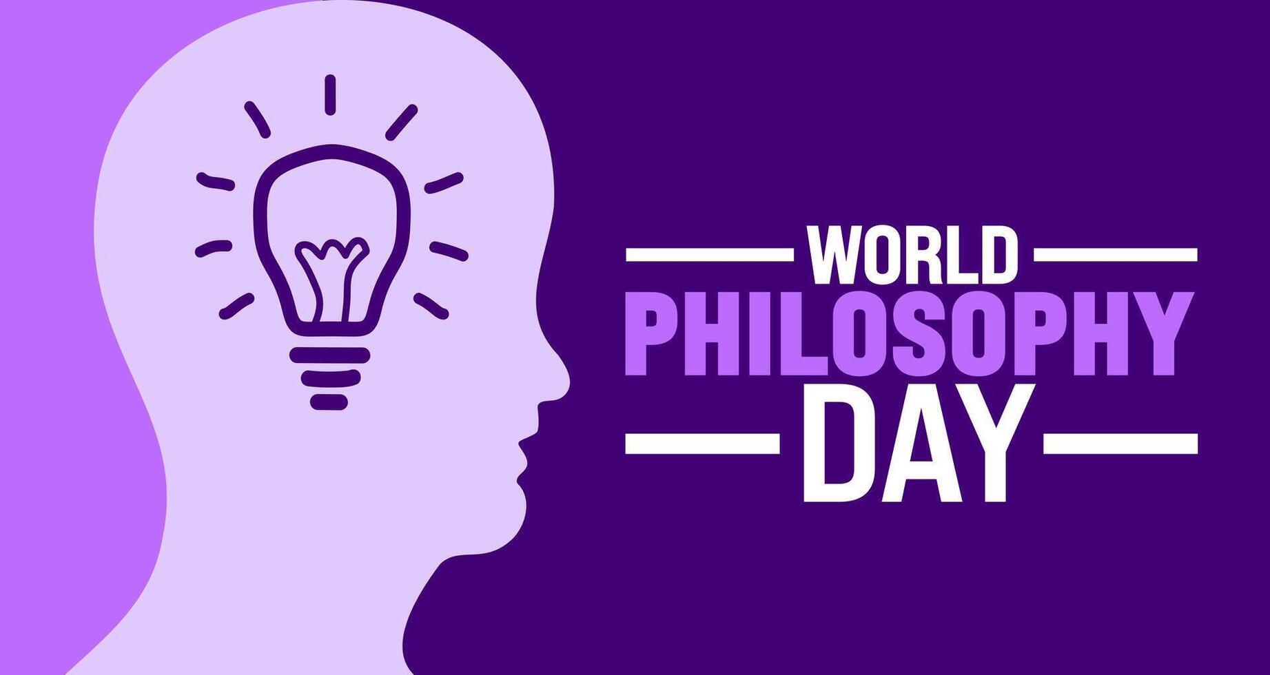 World Philosophy Day background or banner design template 51795711