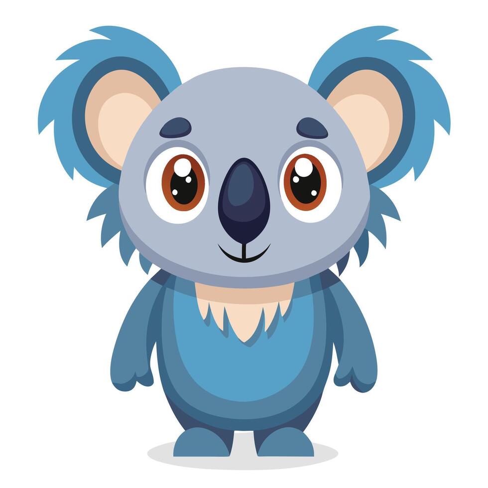 Majestic Koala Illustration with Detailed Features and Unique Style for Creative Projects vector