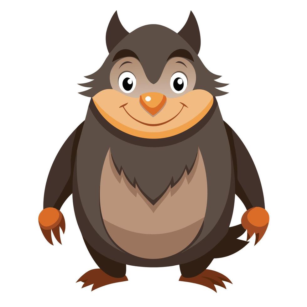 Realistic Mole Animal Illustration in Detailed Line Art Style for Wildlife Designs vector
