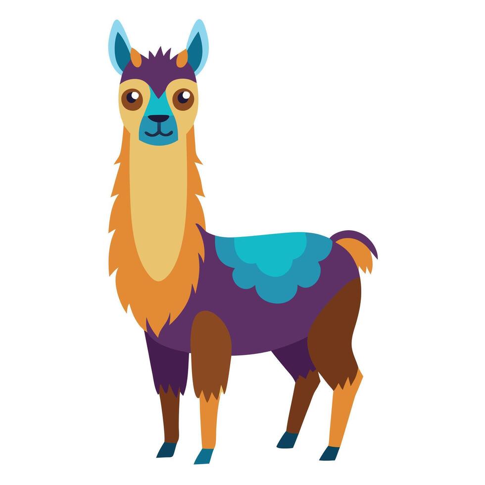 Llama Art Illustrations Featuring Playful Llamas in Various Styles and Poses for Creative Projects vector