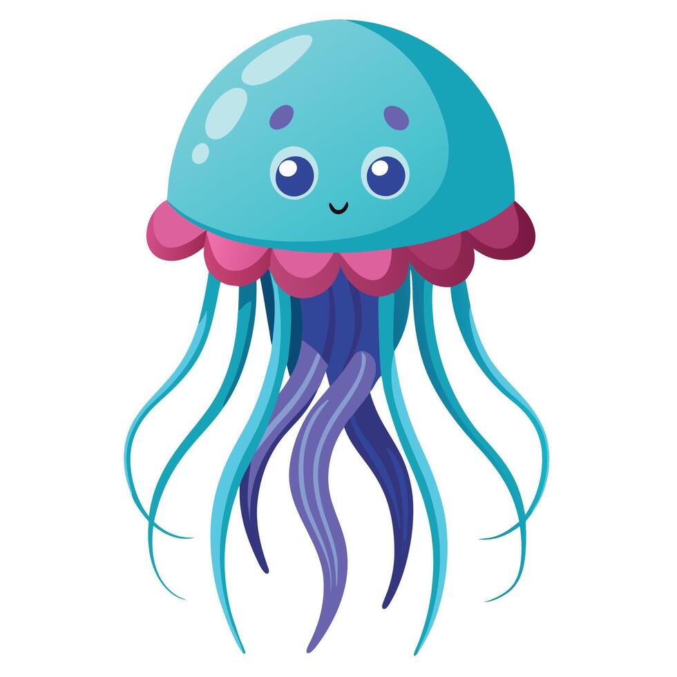 Stunning and Intricate Jellyfish Design for Nature Lovers and Marine Enthusiasts vector