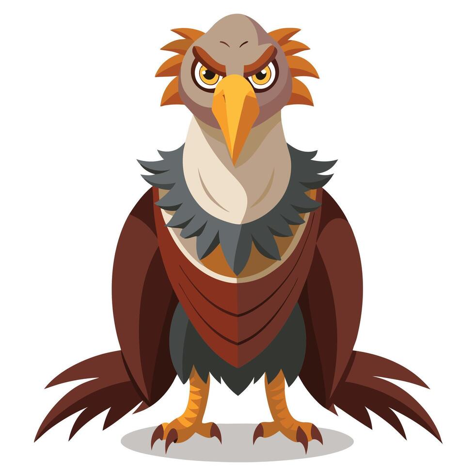 Majestic Vulture Art for Wildlife Illustrations and Nature Inspired Designs vector