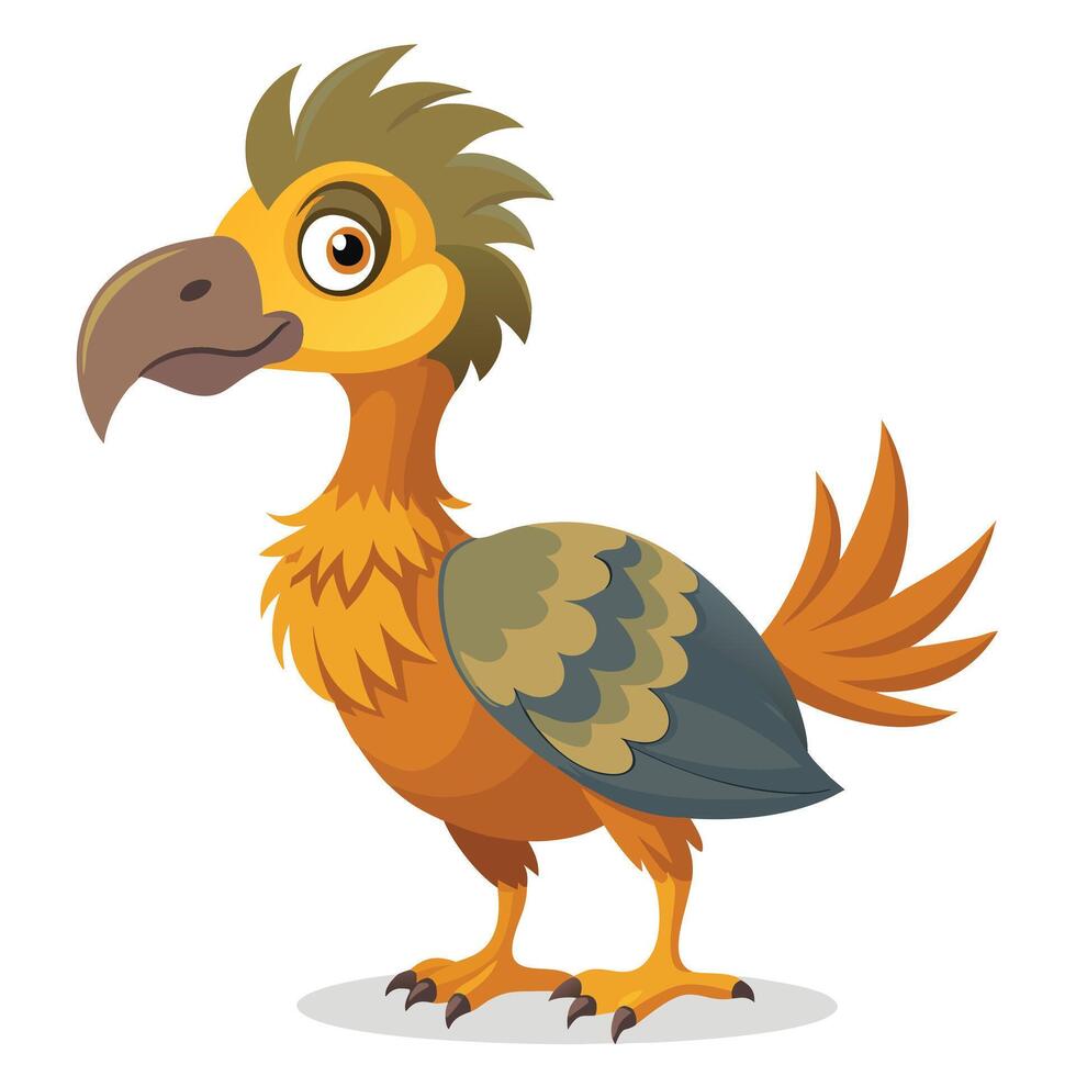 Dodo Bird Artwork with Detailed Line Art Design for Graphic Illustrations vector
