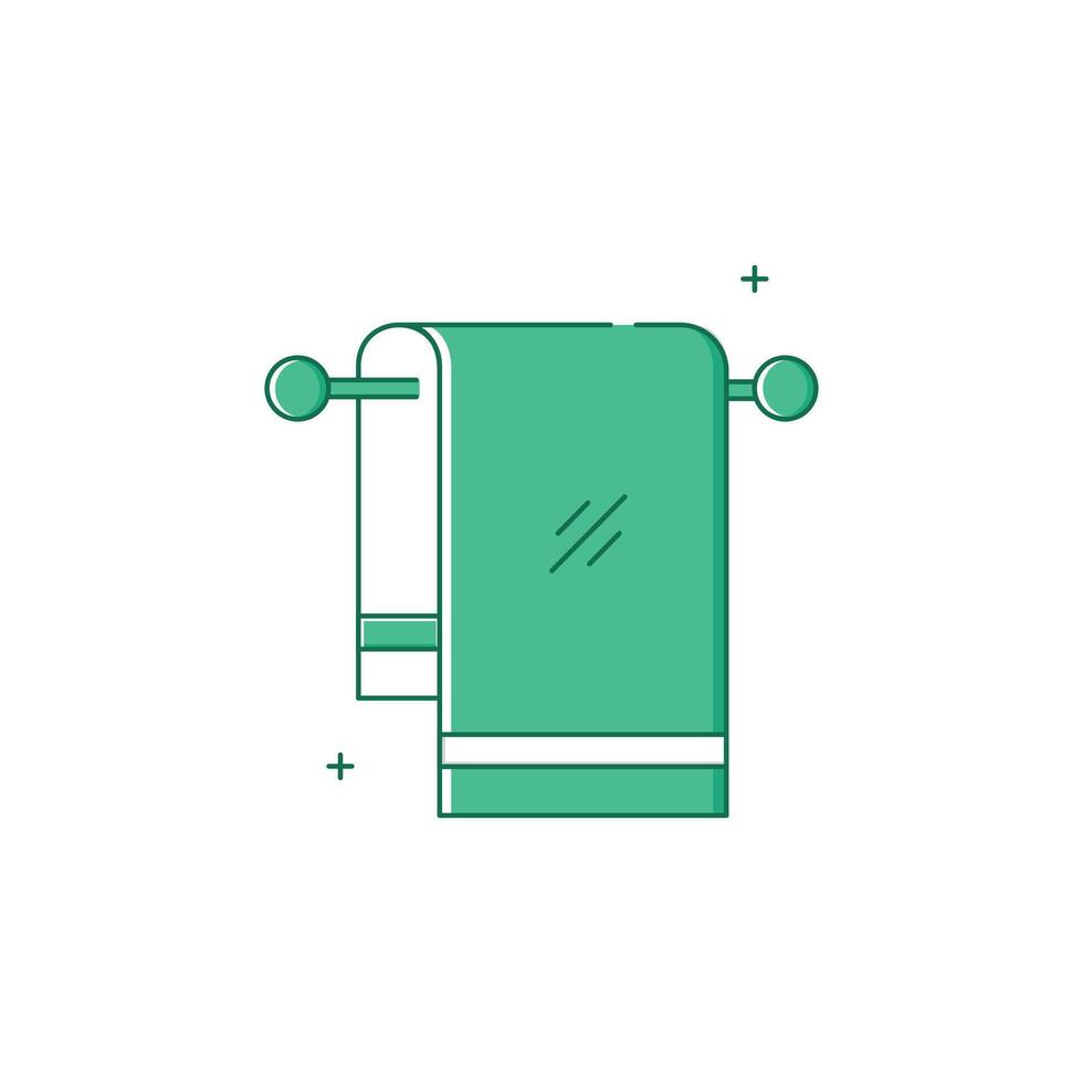 Bathroom Towel Icon Design vector
