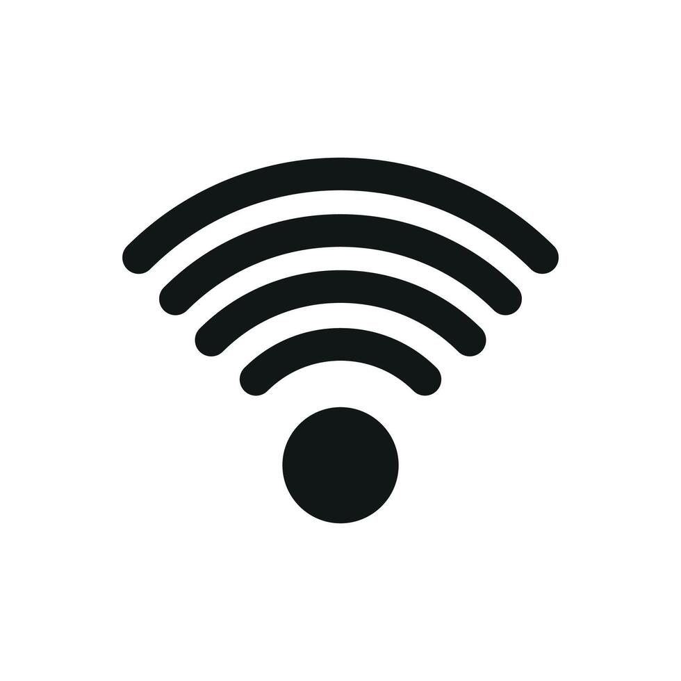 Wi-Fi icon white background vector