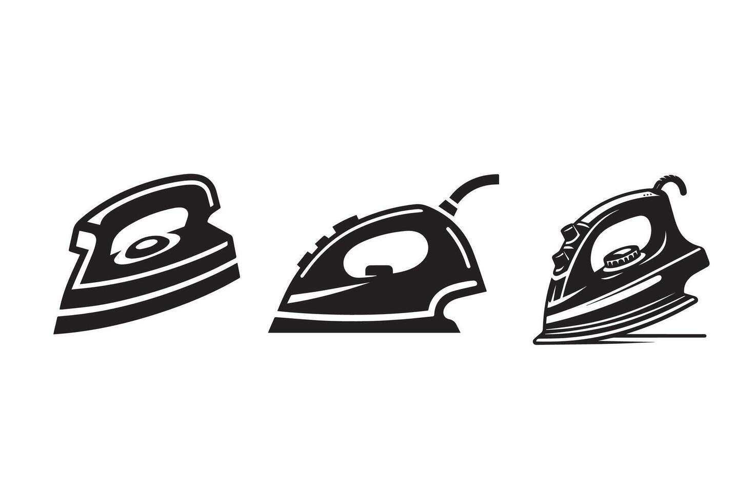 Clothing Iron Silhouette Illustration vector
