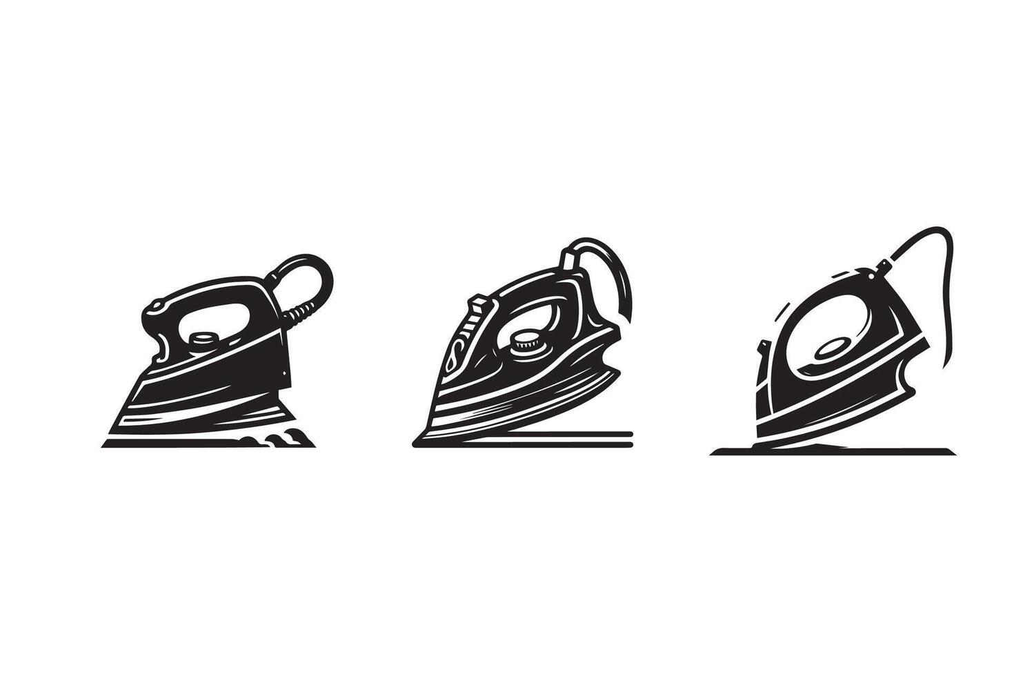 Clothing Iron Silhouette Illustration Design vector