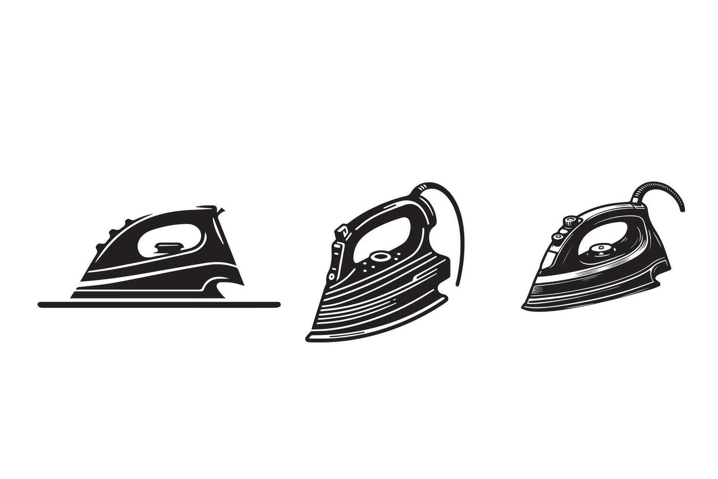 Clothing Iron Silhouette Illustration Design vector