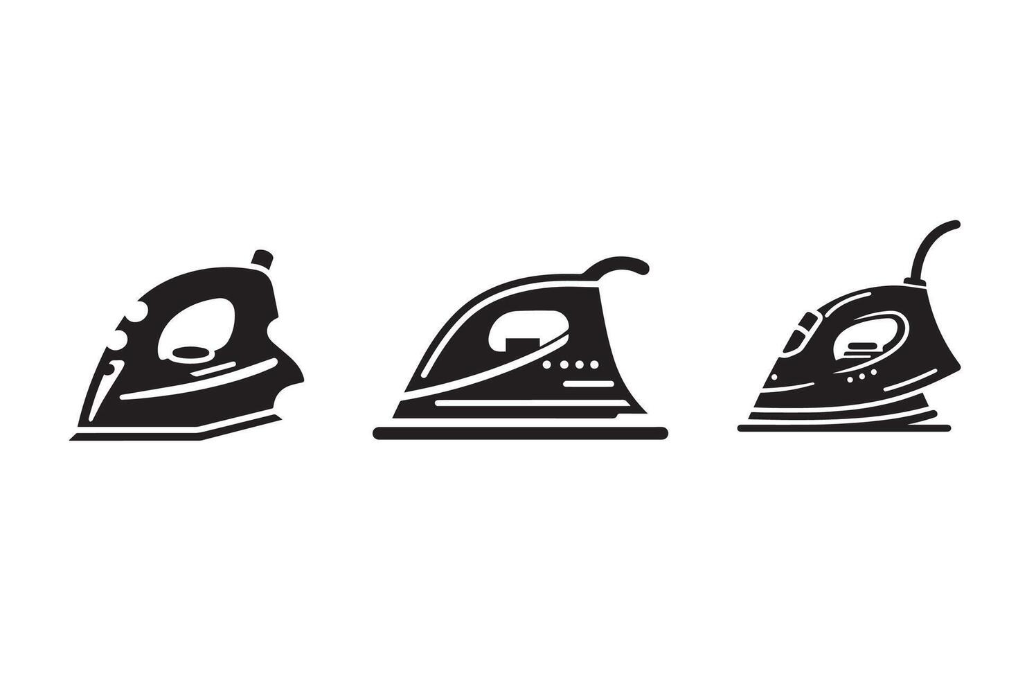 Clothing Iron Silhouette Illustration vector