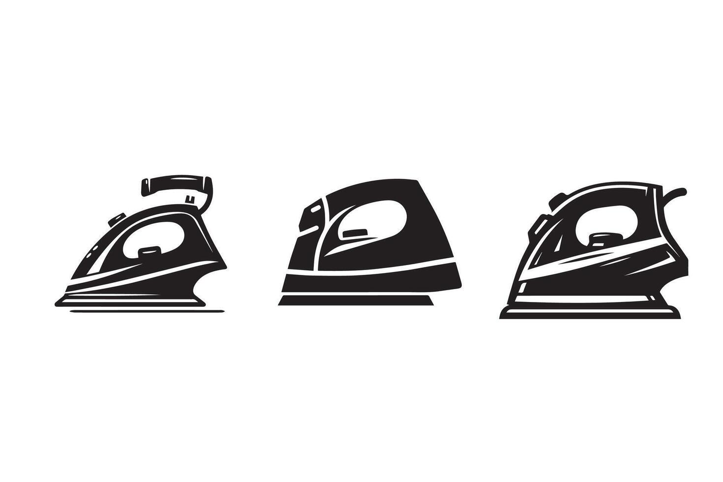 Clothing Iron Silhouette Illustration vector