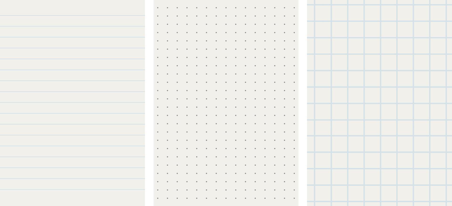 Grid empty background, square, line dot graph paper, school math sheet, grid paper sheet. Memo list, bullet journal list blank, architectural graph vector