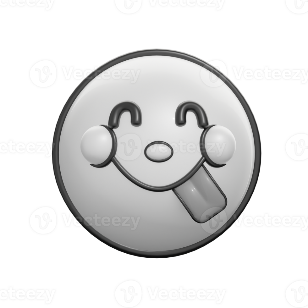 Retro 3D Happy Meal Face Icon png