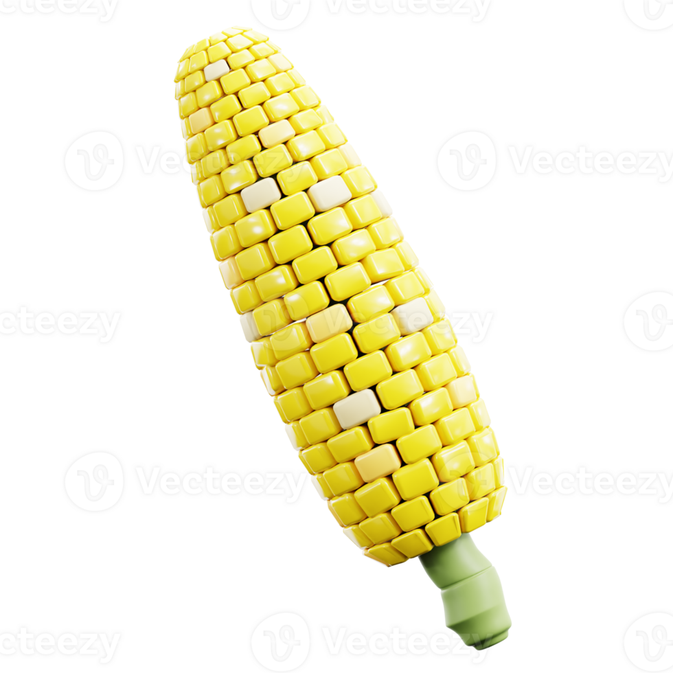 Brazilian 3D Corn Maize Art Render png