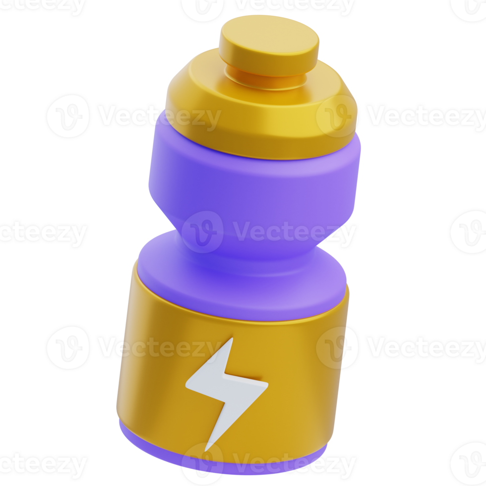 3D Football Energy Drink Bottle png