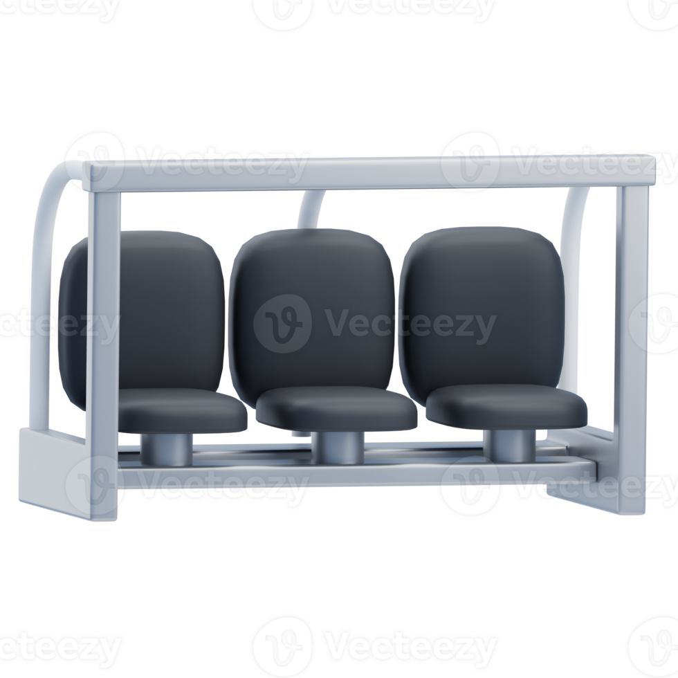3D Football Player Bench Model png