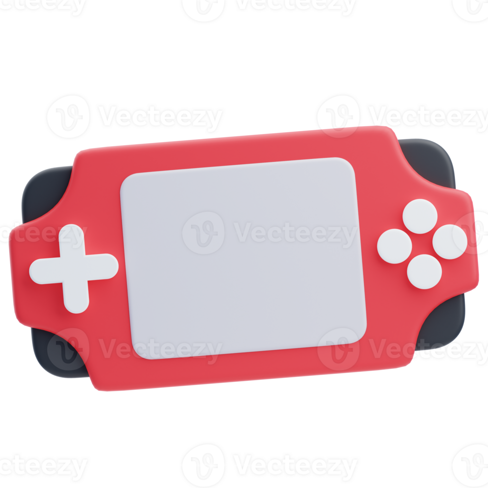 3D Handheld Gaming Entertainment Device png