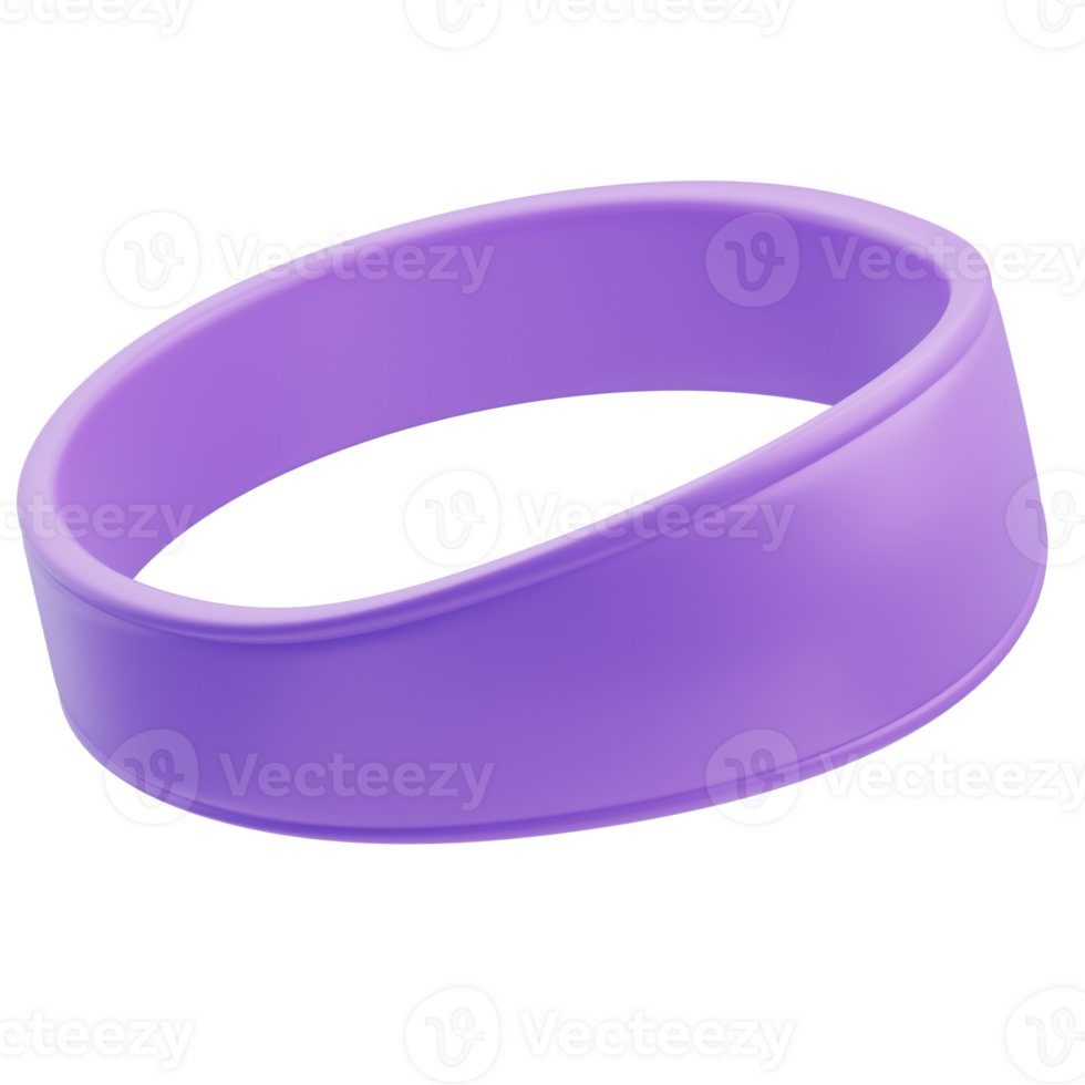 3D Purple Sports Headband for Badminton png
