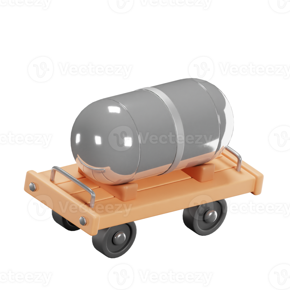 3d Öl Panzer Zug Wagen Modell- png