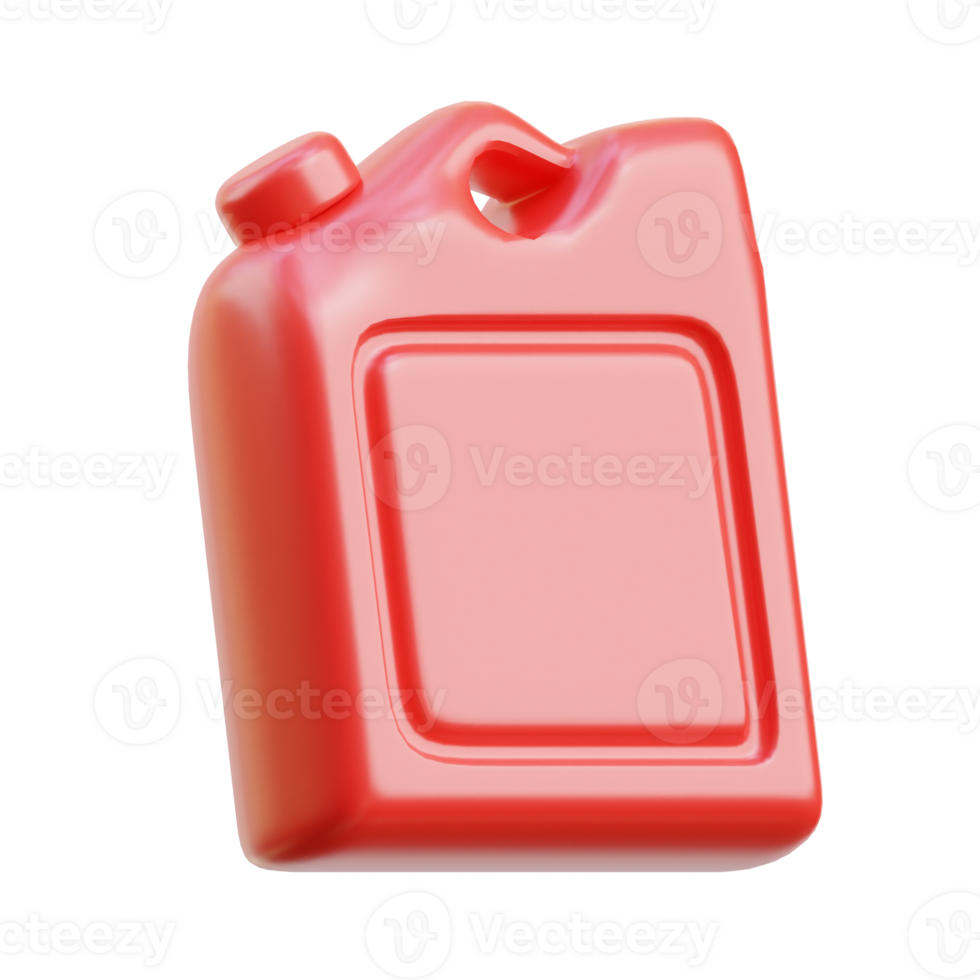 3d röd olja burk nederländerna design png
